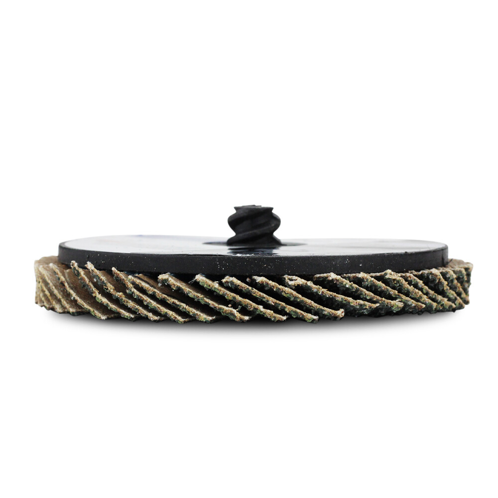 10 Pack - 3" Mini Flap Discs 60 Grit Quick Change Sanding Roloc Style Type R