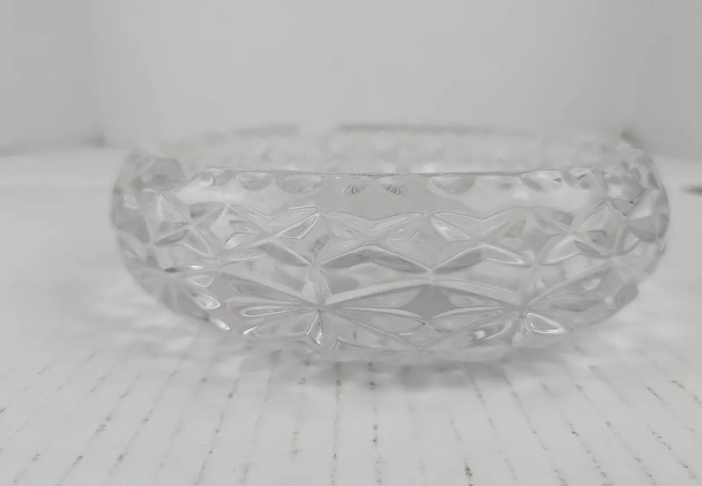 Crystal Ashtray Vintage 6 1/2 inch diameter