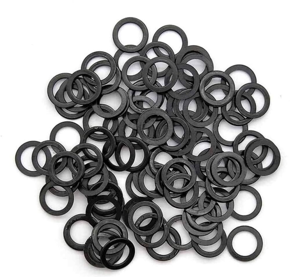 100 Pack Skatebarding Standard Speed Washers (Black)