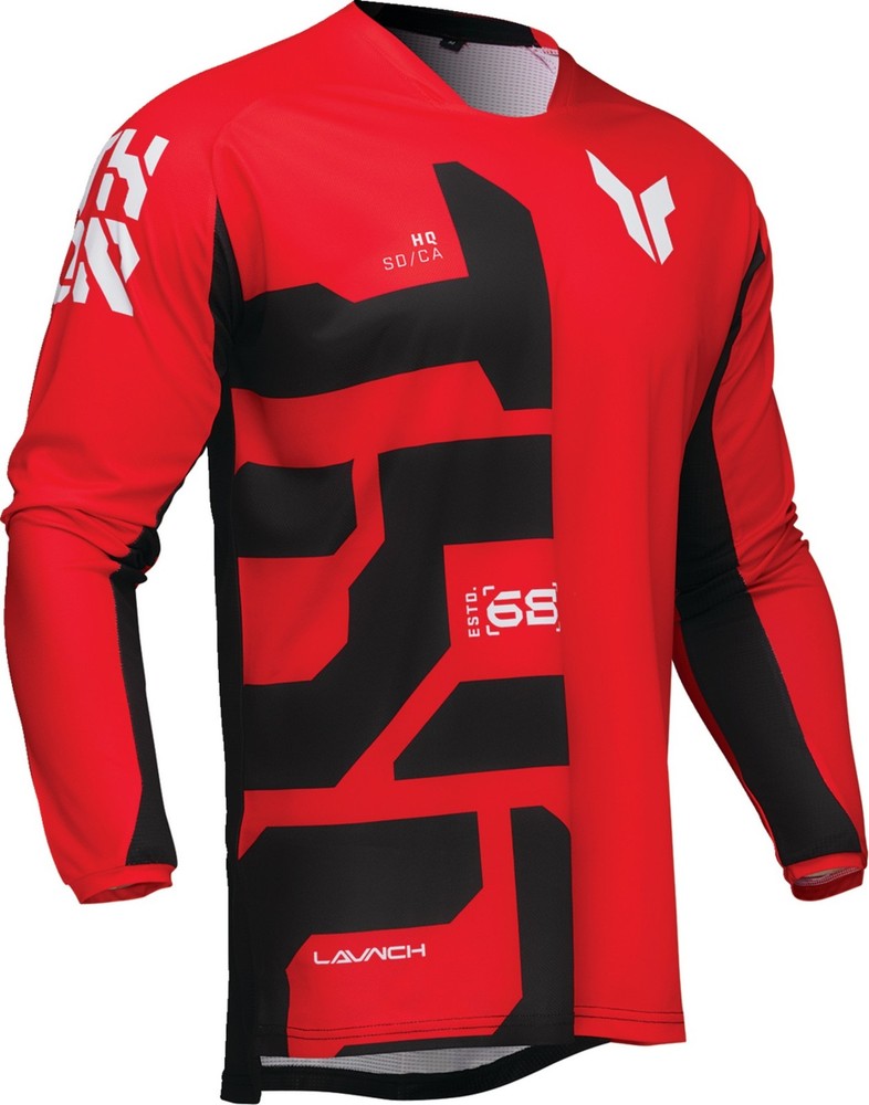 Thor Launchmode Forge Mens MX Offroad Jersey Red