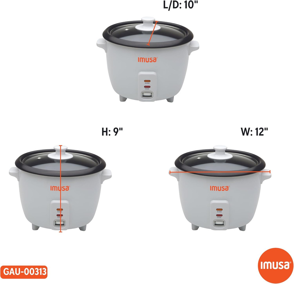 Electric Rice Cooker 16 Cup Cooked 8 Cup Uncooked – Ceramic Nonstick Pot, Multi