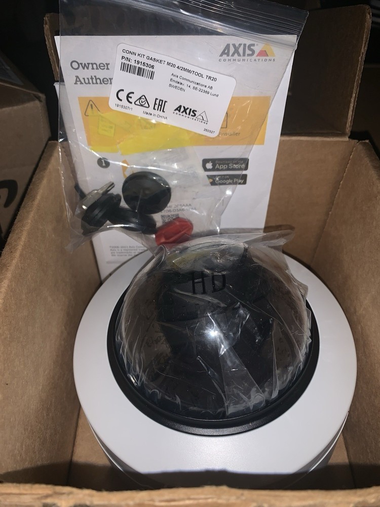 Axis P3265-LV Dome Camera New in box With Conduit back box