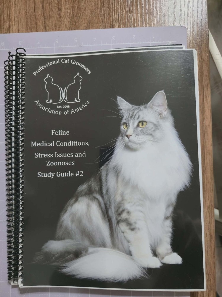 Complete Cat Grooming Study Guide Set #1-4 Certification Training Manuals PCGAA