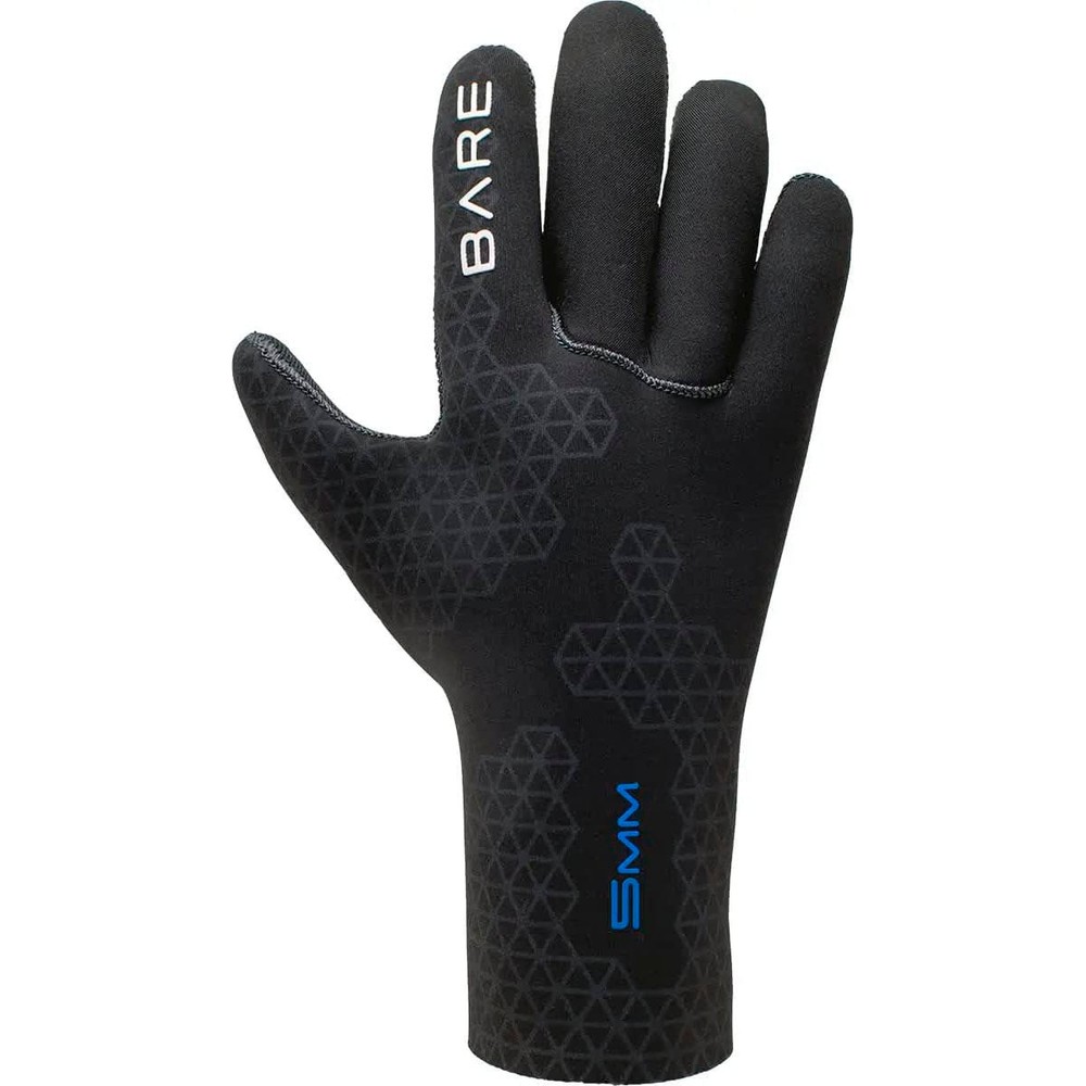 Open Box Bare 5mm S-Flex Dive Glove - Black - X-Small