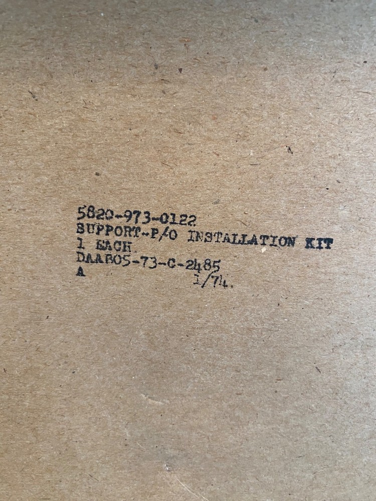 US Military Dodge M37 Support Bracket Part SC-D-49642