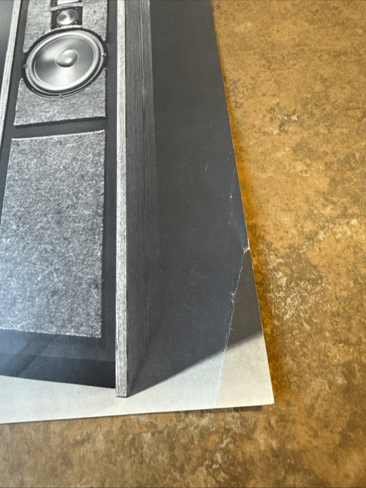Original 1970s Sidereal Akustic Model Four Speaker System Advertising Spec Sheet