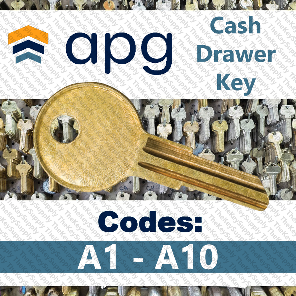 Cash Drawer Key Cut to Code A1 - A10 Oracle MICROS NCR Verifone Ruby Aloha