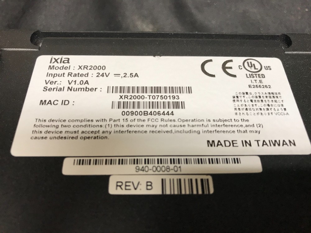 Ixia XR2000 Active Monitoring Hardware Endpoint