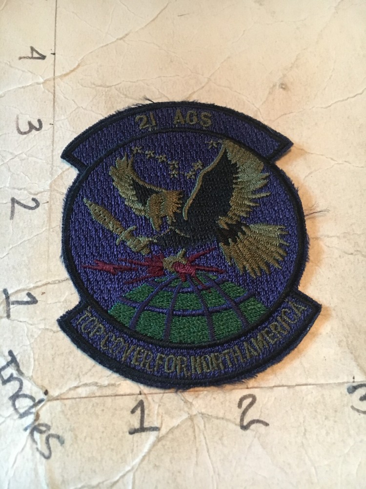 USAF 21st AGS Squadron subdued patch 6/5/25