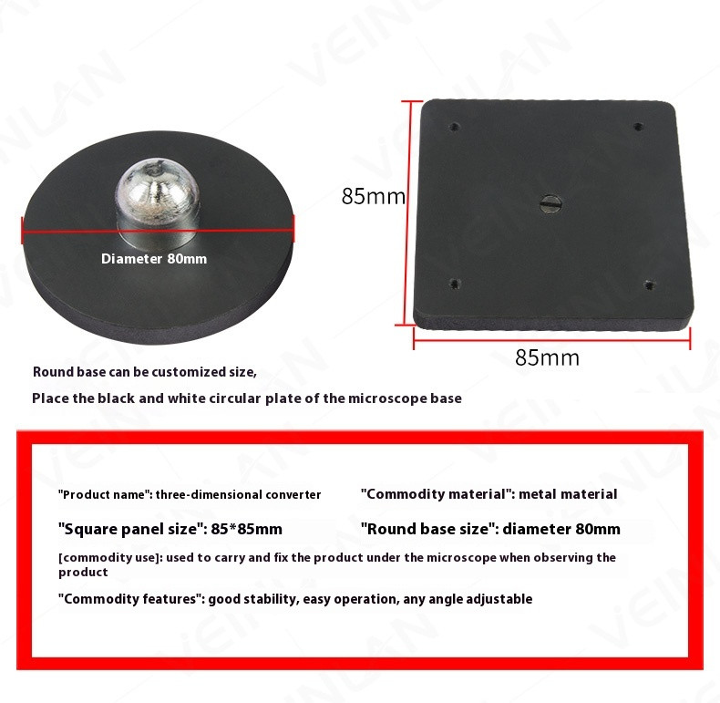 Microscope Base Fixture Table 360 Degree Rotary Table 3D Converter Any Angle