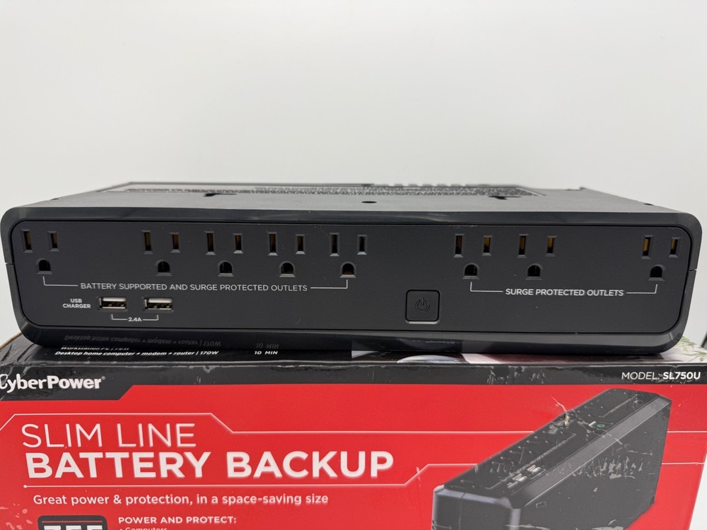 CyberPower 8-Outlet 750VA PC Battery Back-Up System & Surge Protector