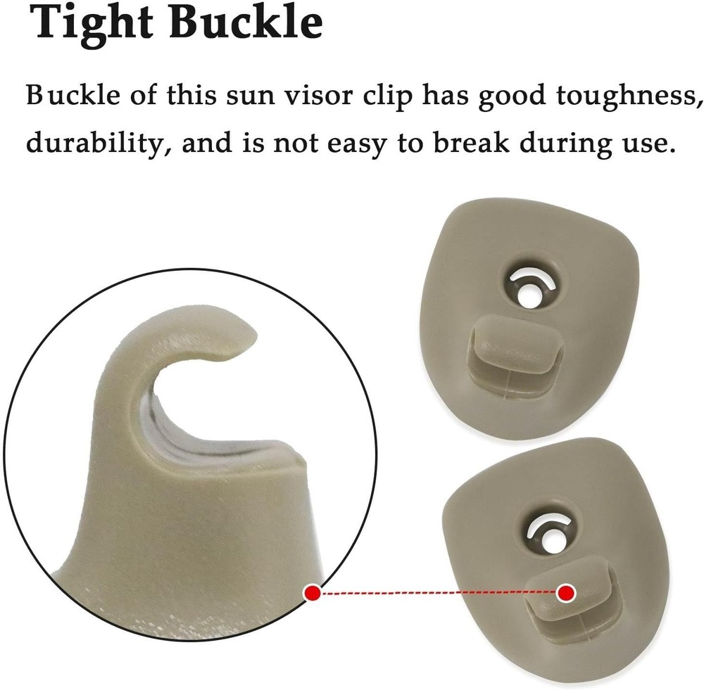 2Pcs Sun Visor Support Retainer Clips, Sun Shade Support Clips Compatible with 2