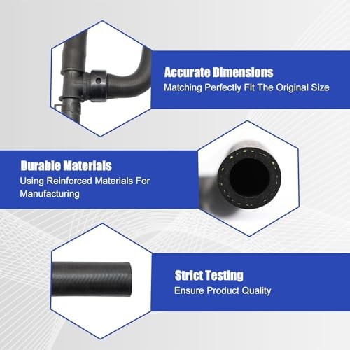 Heater Hose Set With TEE Supply-Return Compatible with Dodge Journey 2.4 VVT