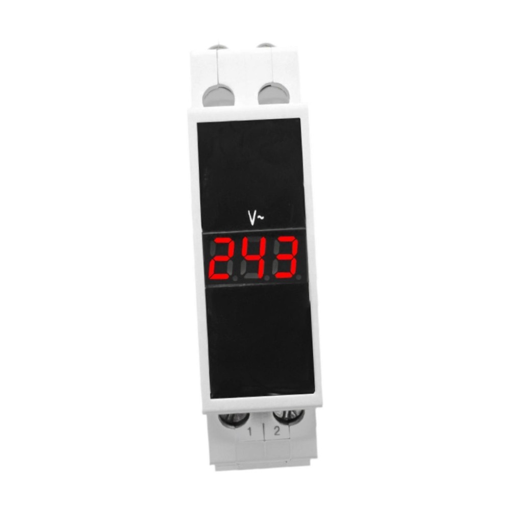 Din Rail Digital Display Voltmeter AC80-500V 50-60Hz Mini