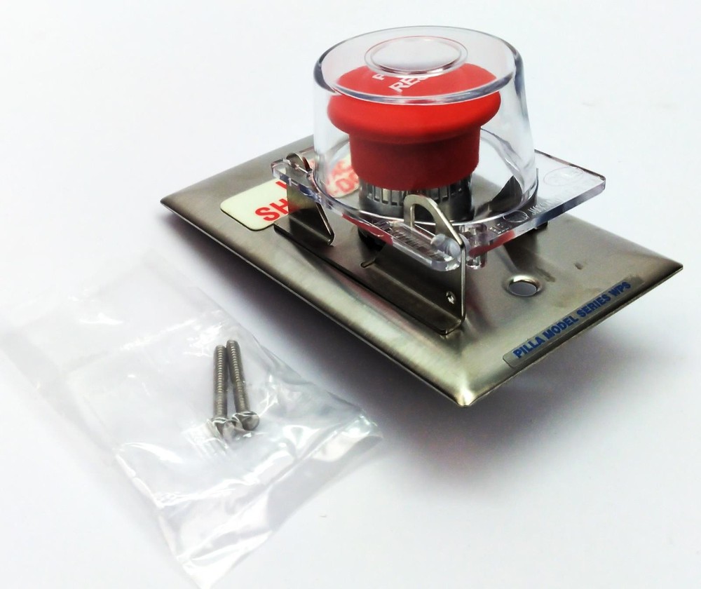 Plant Emergency Station Maintenance HVAC Shut-Down Push Pull Button Switch