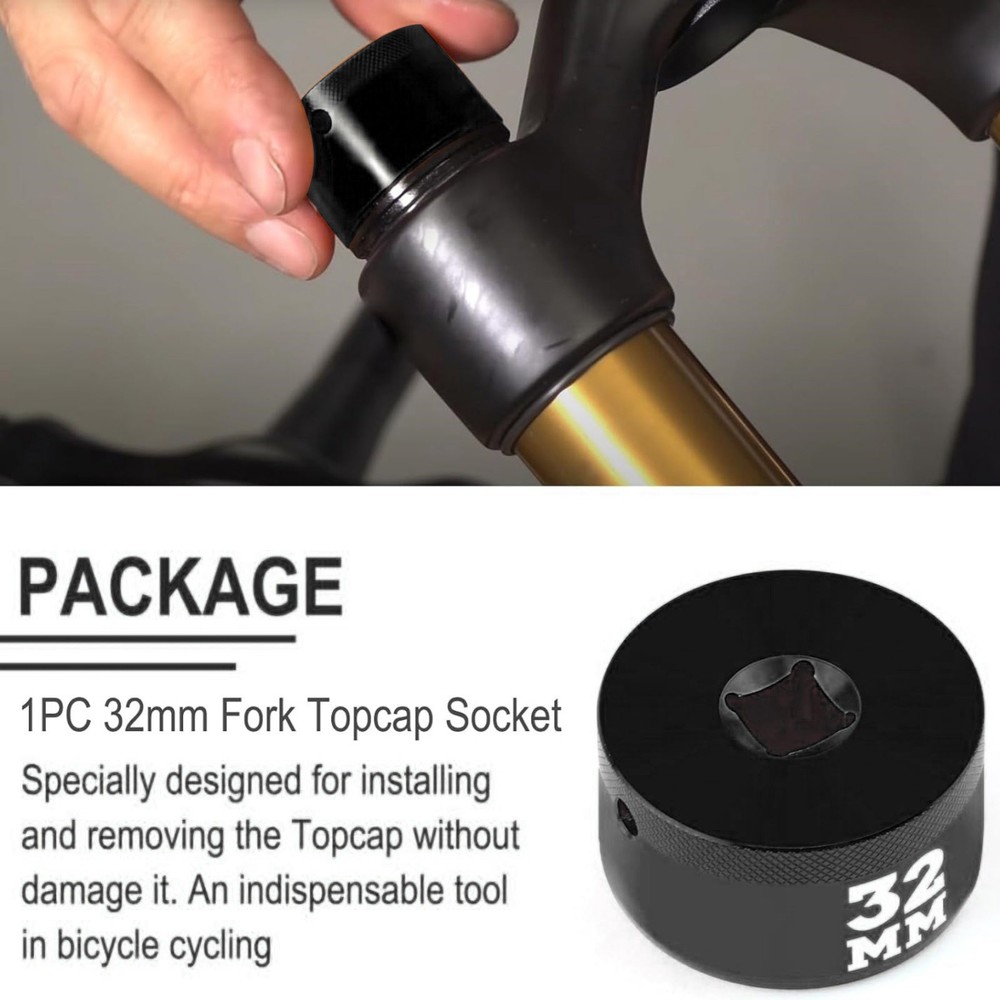 Bicycle Fork Topcap Socket 32mm for Fox 36 38 40 Series Aluminum Construction