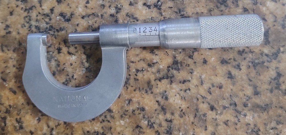 🗽 VINTAGE NATIONAL 0- 1" MICROMETER