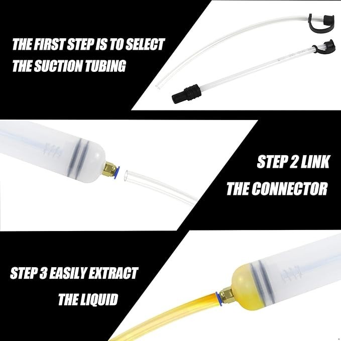 200CC Engine Oil Fluid Extractor Fluid Syringe Pump Manual Suction Transfer Tool