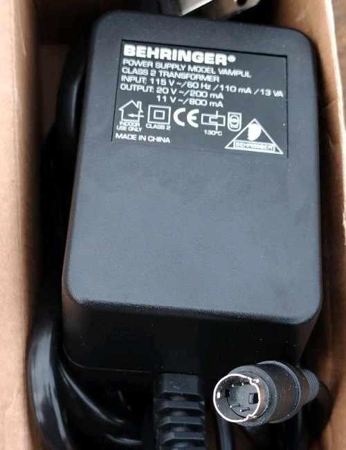 Behringer Power Supply Model VAMPUL Class 2 Transformer! -LL