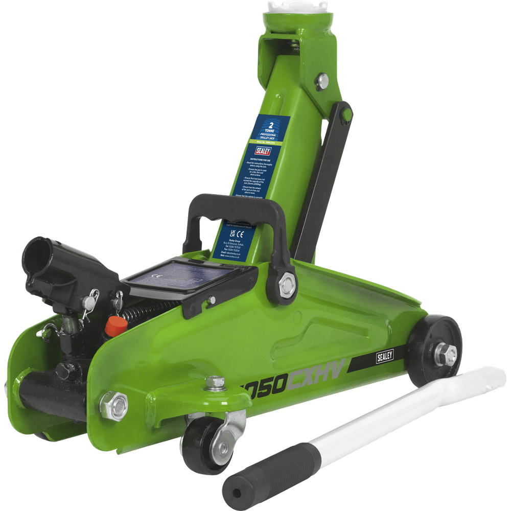 Sealey Short Chassis Hi Vis Trolley Jack 2 Tonne