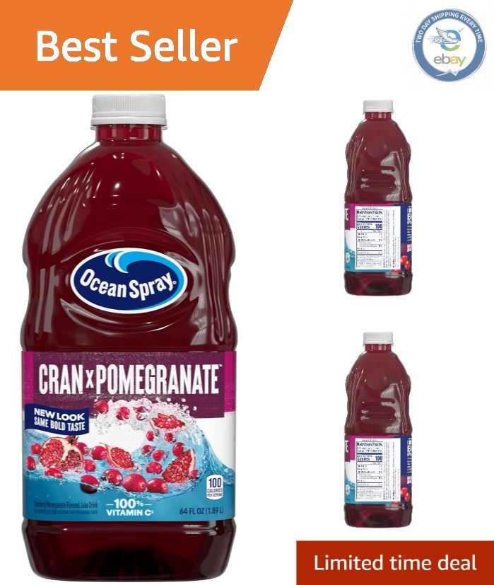 Cran-Pomegranate Cranberry Juice Drink 64 Fl Oz - Nutrient Packed Refreshment