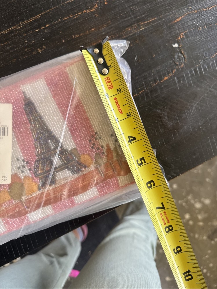 Anthropologie beaded pouch-pink