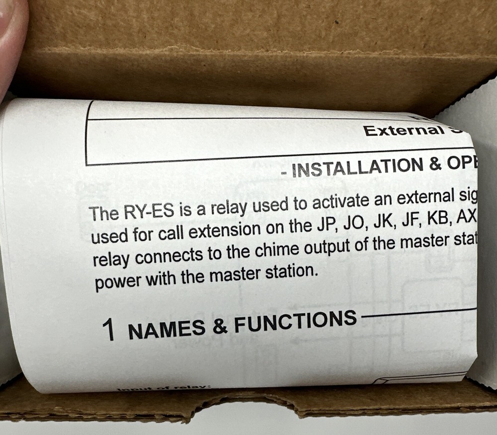 NEW AIPHONE RY-ES 39311 EXTERNAL SIGNALLING RELAY