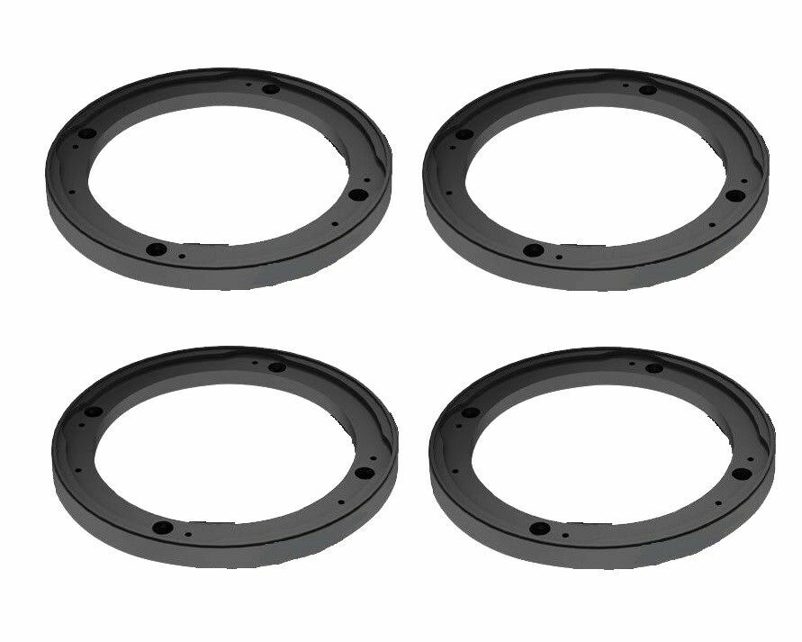 Universal 1/4" speaker stackable adapters 5-1/2" to 6-1/2” ring extenders 4pc