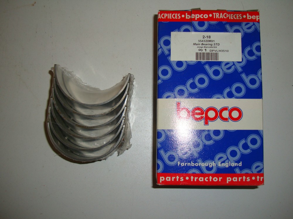 Bepco 554320M91 Main Bearing STD Massey Ferguson, Perkins