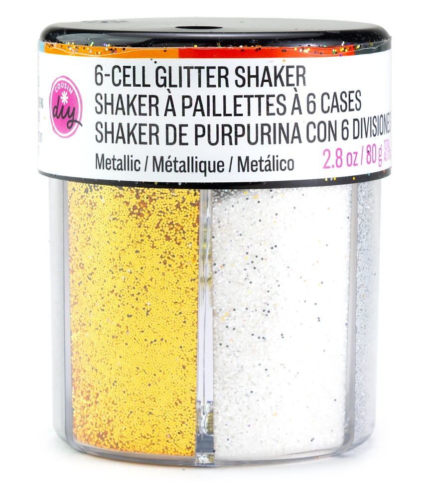 CousinDIY Glitter 6 Cell-Metallic