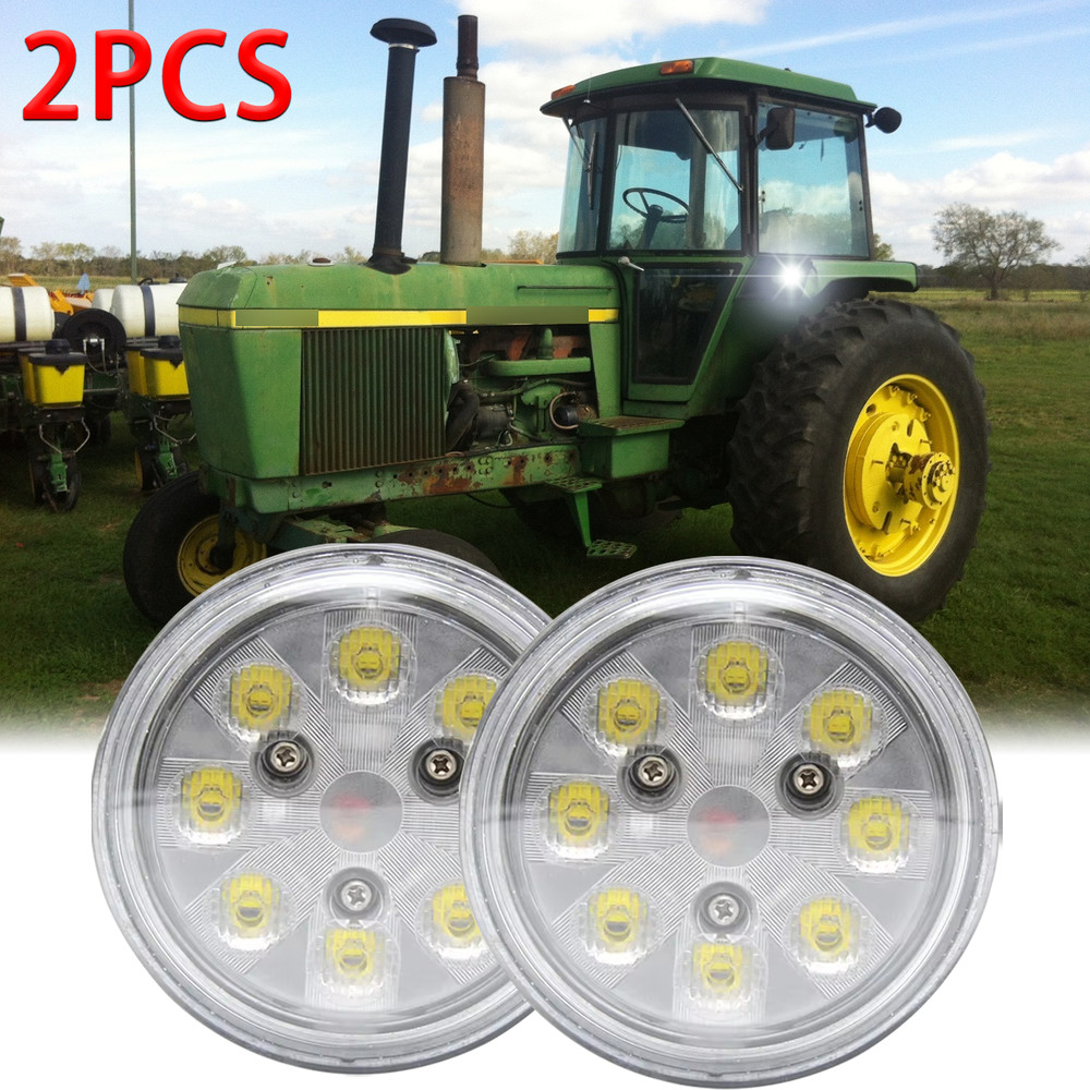 2PC LED Work Lights Coversion Bulb Kit For Deere 4030 4230 4430 4630+