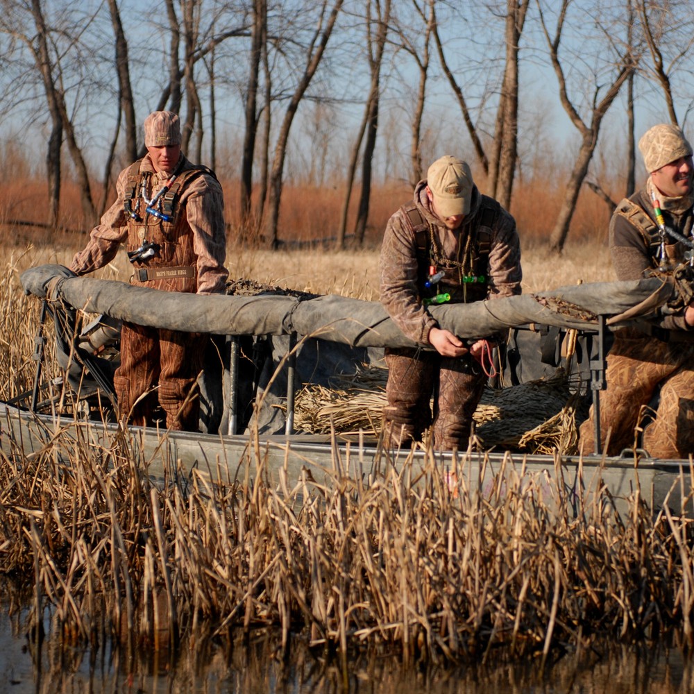 Avery Outdoors Quick-Set Aluminium Duck Boat Blind Combo Kit