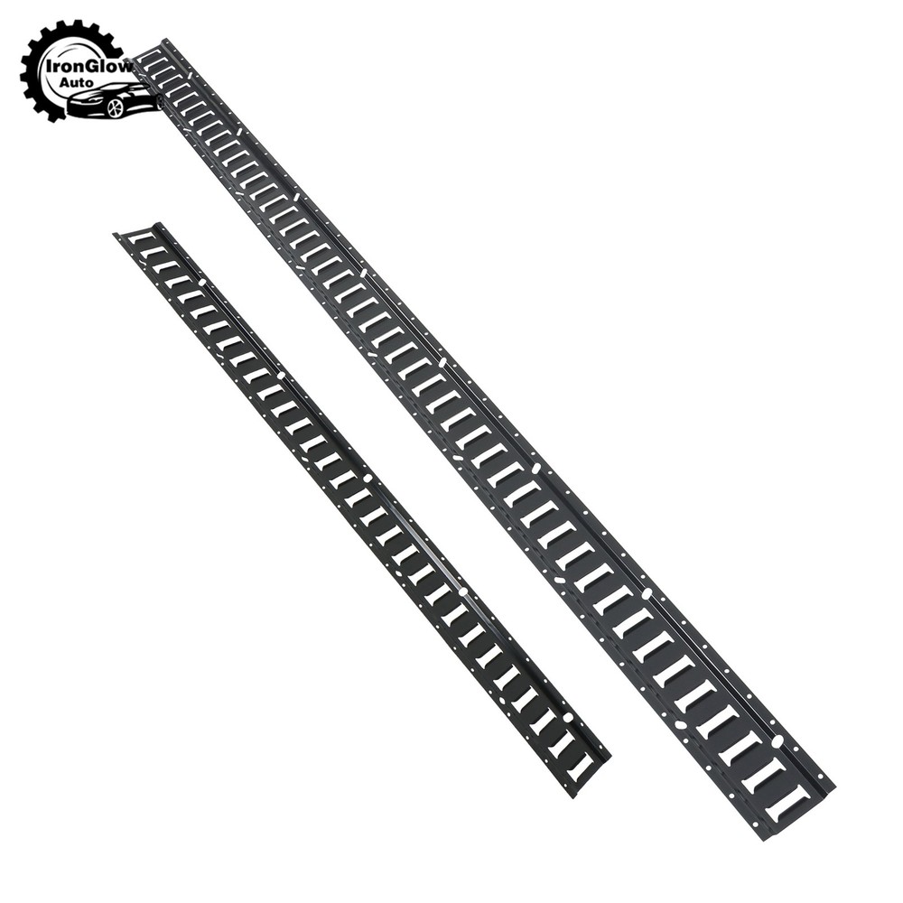 41 Pack 5' and 8' E Track Rails Black Matte Finish Complete Tie Down Set Polyest