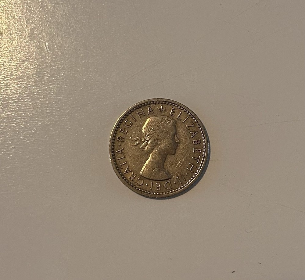 1956 Sixpence Coin