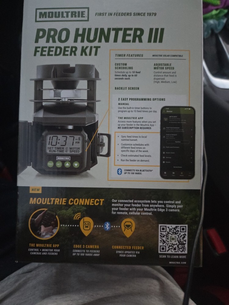 Moultrie Pro Hunter III Feeder Kit, 360 Degree Coverage