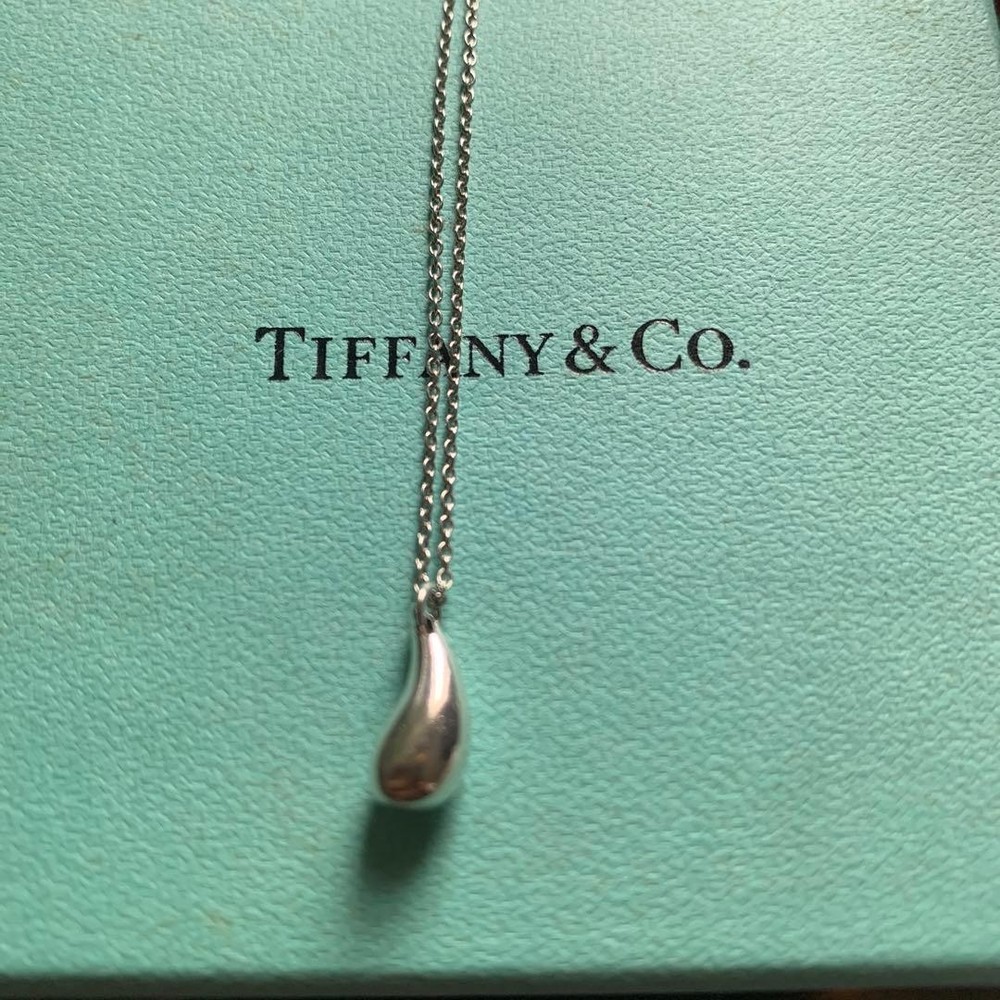 Tiffany & Co. Silver Drop Necklace
