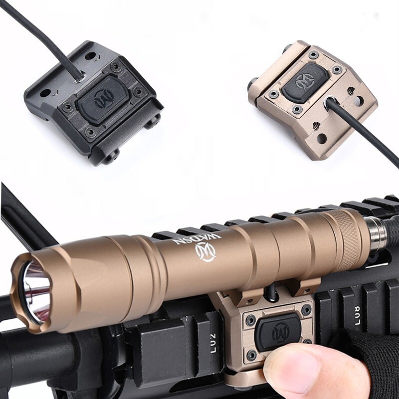 WADSN Tactical M300/M600 Flashlight ModButton Switch With Mount For Scout light