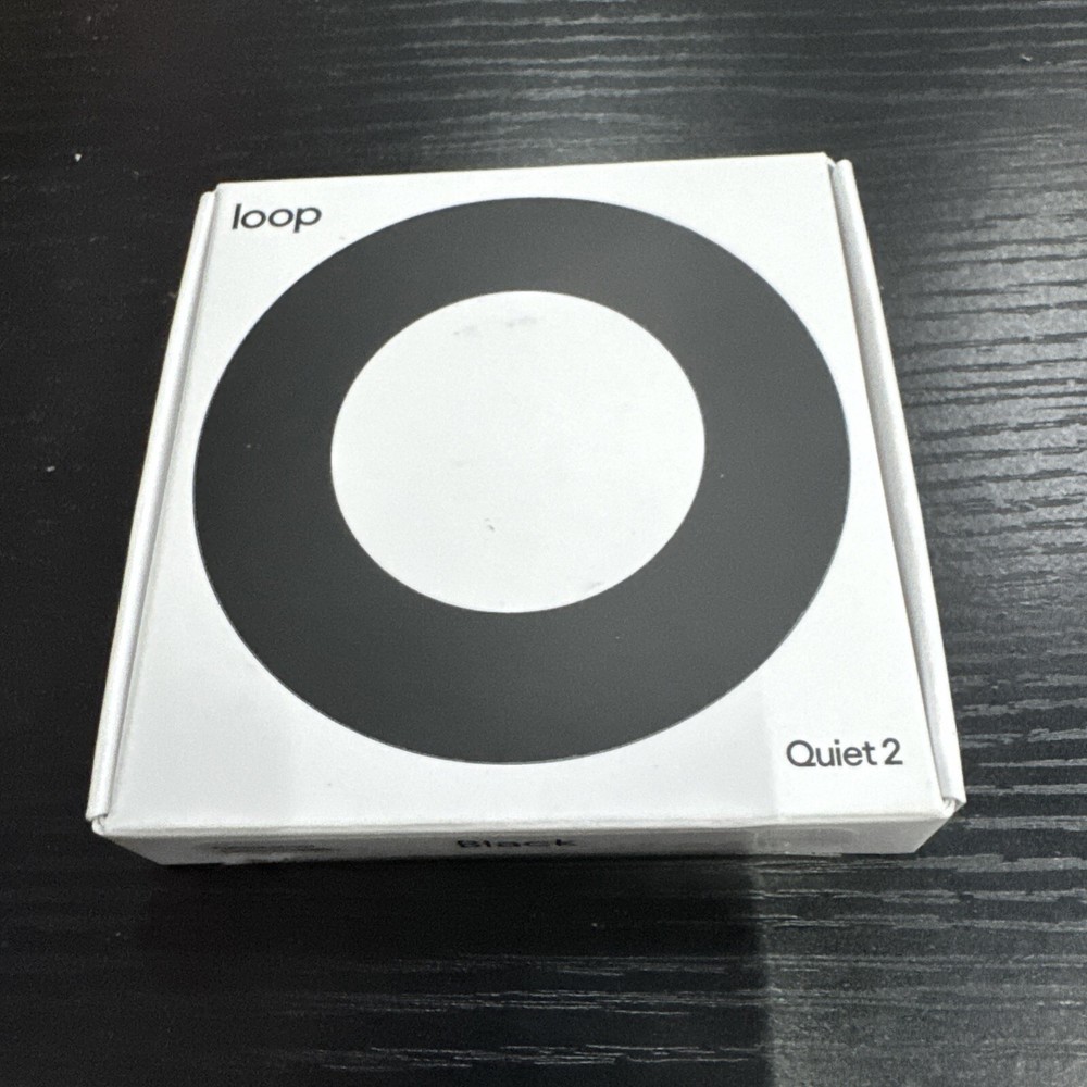 Loop Quiet 2 Earplugs for Noise Reduction 14dB Color: Black C3 Open box
