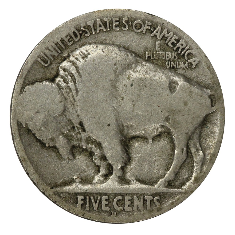 1916 -D Buffalo Nickel 5c Cent Almost Good AG Condition