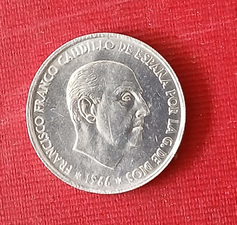 1966 Spain 50 Centimos BU