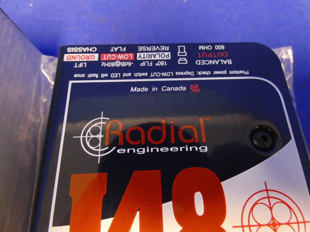 Radial Engineering J48 Active Direct Box 48V Phantom Powered, Demo-Open Box