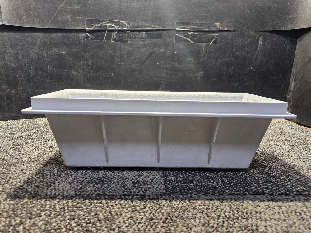 White Recessed Molded Plastic W/ Textured Stepping Surface 16-3/4"x6" for Pools
