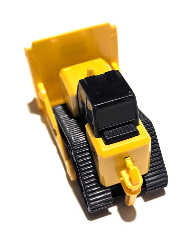 Micro Mini Construction Vehicle Bulldozer Yellow DIG Plastic