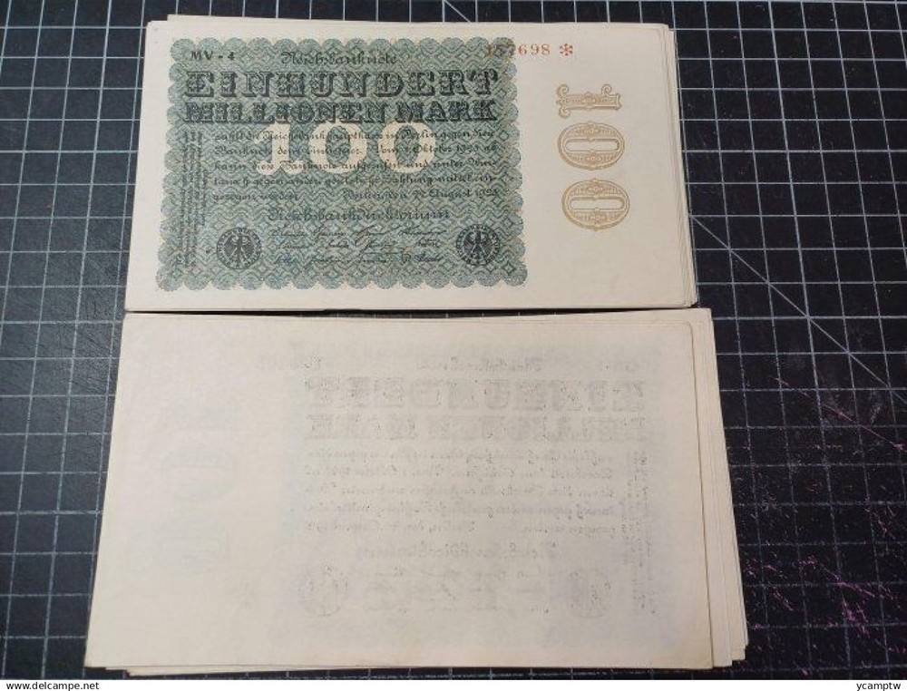 Germany P107d 100 million（1923），UNC
