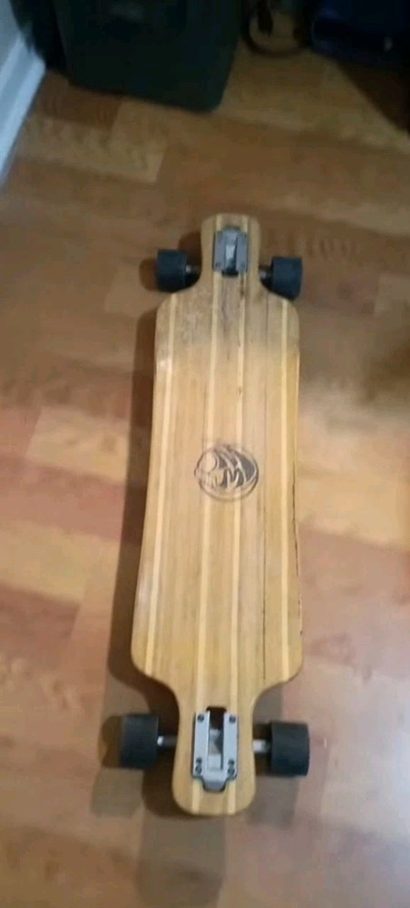 White Wave Bamboo Longboard Skateboard Warrior 38” Completely Loaded