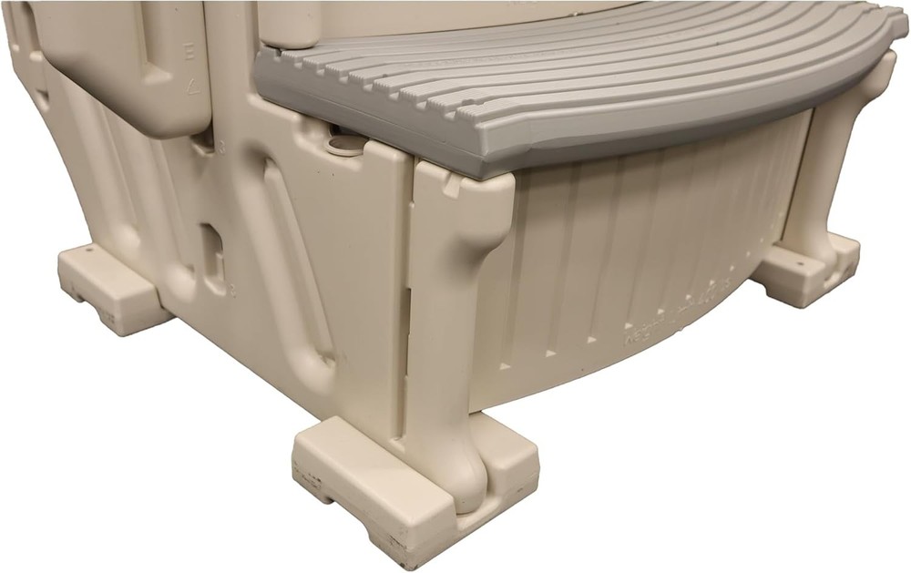 Confer Plastics Curve CCX-AG Above Ground Pool Step Base Grey