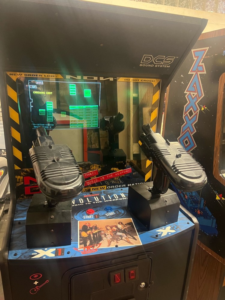 REVOLUTION X ARCADE MACHINE by MIDWAY 1994 (Excellent Condition)