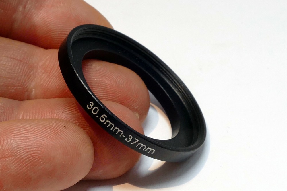 30.5mm to 37mm Step-Up ring Metal adapter double threaded lens