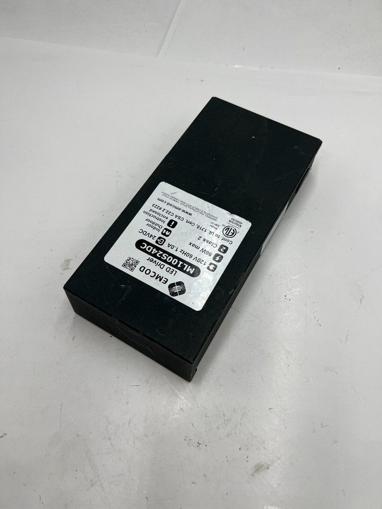 OEM Emcod ML100S24DC LED Driver 24VDC, Class 2, 120V 60Hz 1A, 96W Maximum