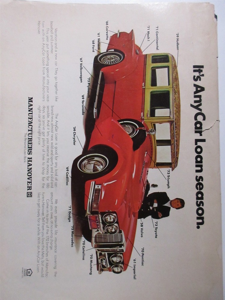 1973 New York Mets NLCS Series vs. Reds - Game 3 Program Scored